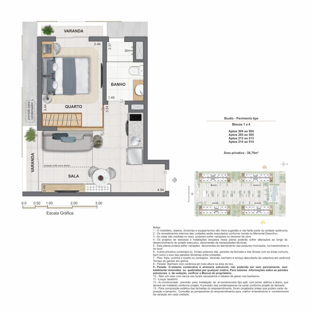 Feel Residencial — planta 8