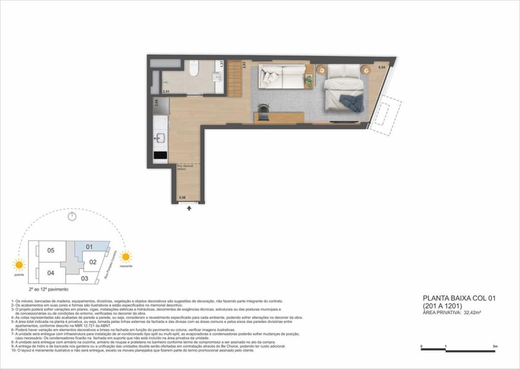 Be in Rio Pompeu Loureiro 110 — planta 3