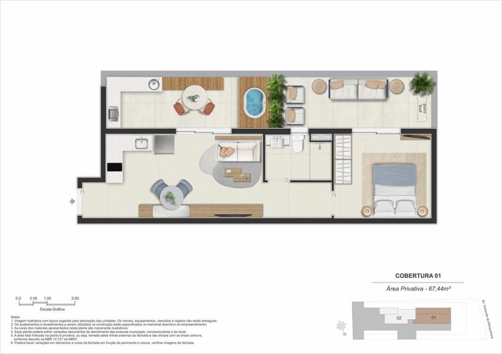 Stay 360 – Leblon — planta 1