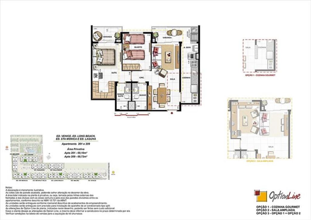 Palms Recreio — planta 1