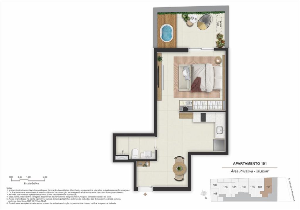 Stay 360 – Leblon — planta 10