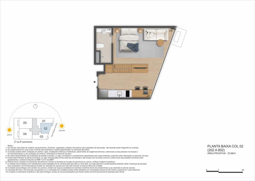 Be in Rio Pompeu Loureiro 110 — planta 4