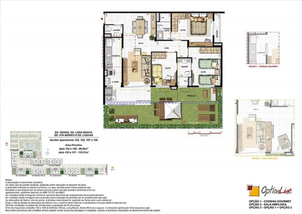 Palms Recreio — planta 3