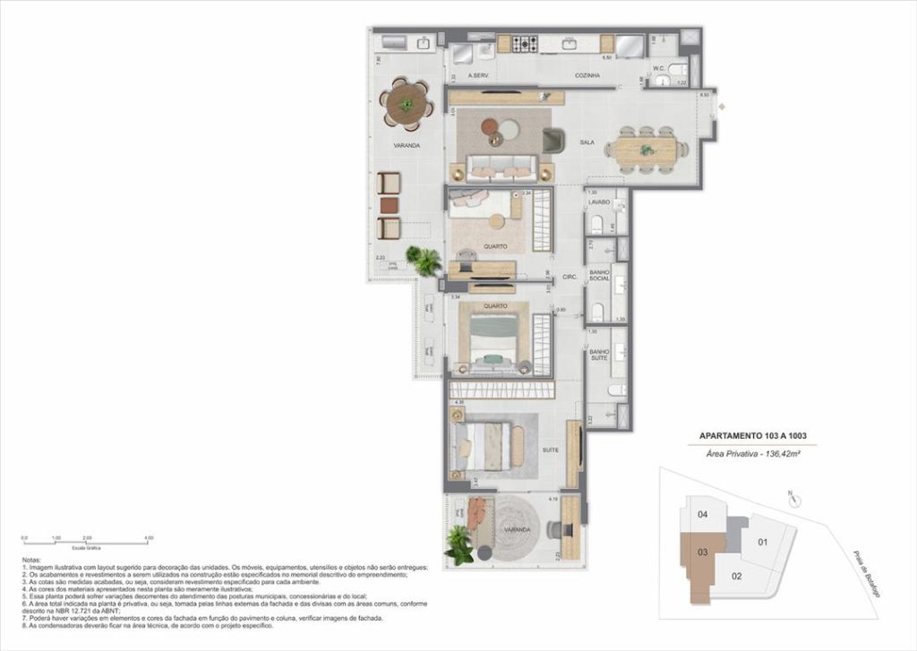 Enseada Botafogo — planta 3