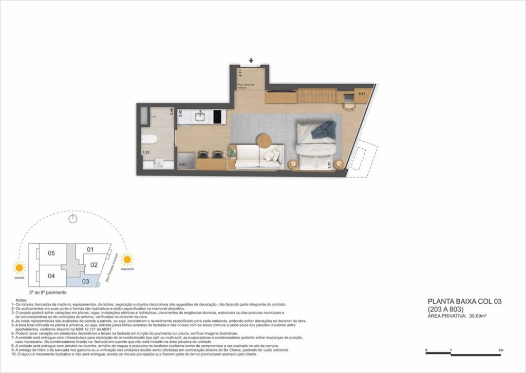 Be in Rio Pompeu Loureiro 110 — planta 2