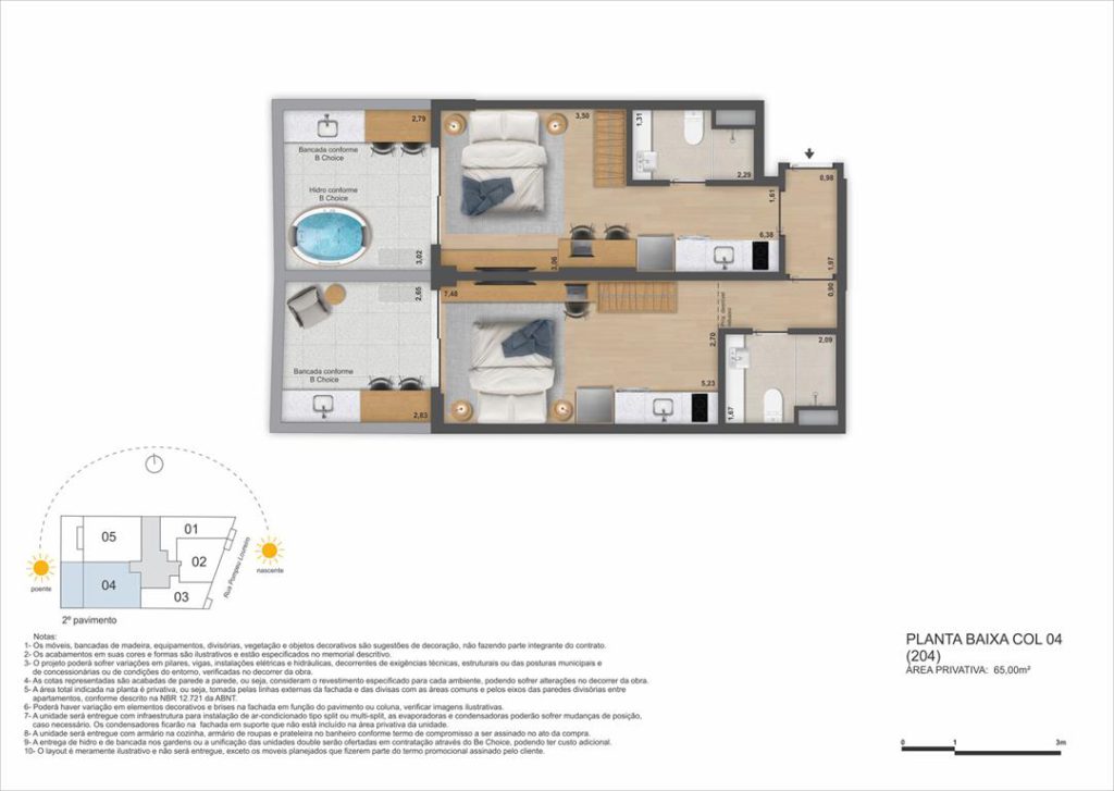 Be in Rio Pompeu Loureiro 110 — planta 1