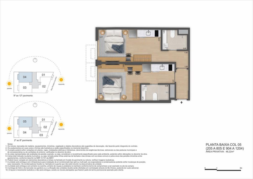Be in Rio Pompeu Loureiro 110 — planta 6