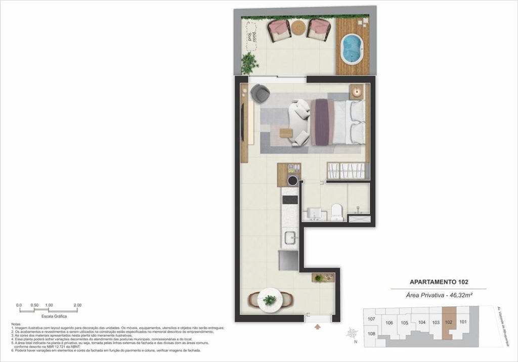 Stay 360 – Leblon — planta 2