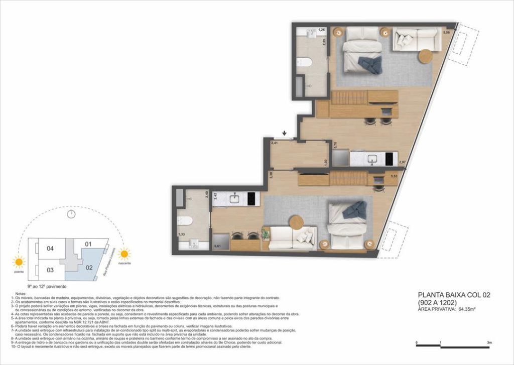 Be in Rio Pompeu Loureiro 110 — planta 8