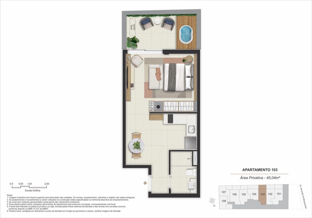 Stay 360 – Leblon — planta 9