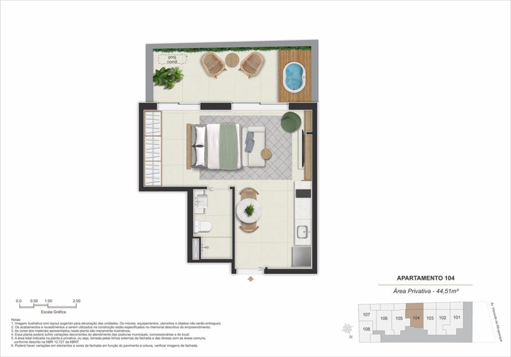 Stay 360 – Leblon — planta 8