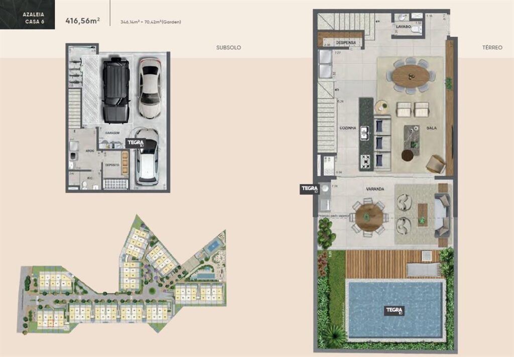 Claris Casa e Clube — planta 1