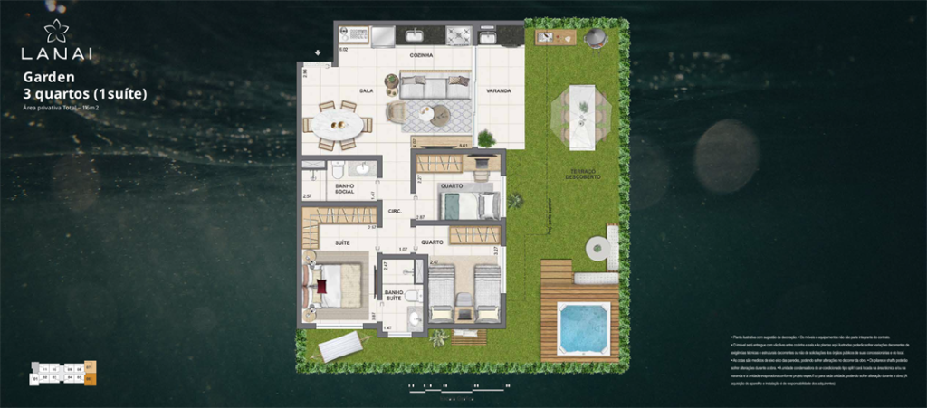Lanai Pontal Oceanico — planta 7
