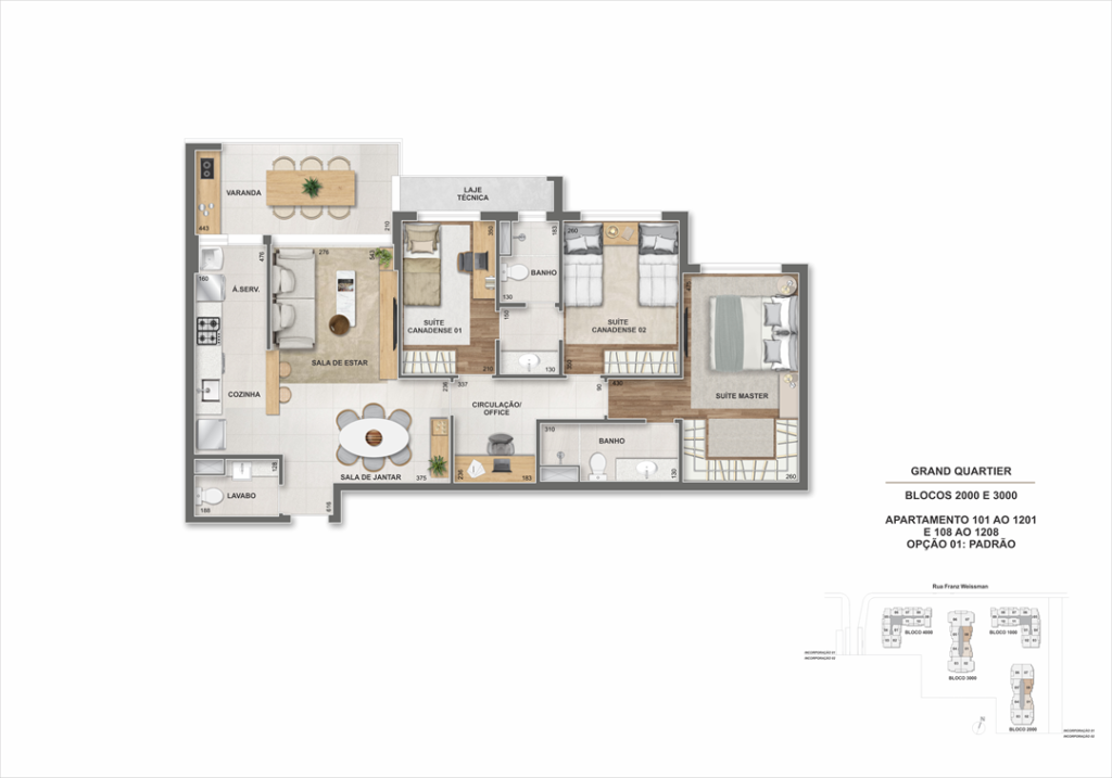 Grand Quartier Residence Rio 2 — planta 10
