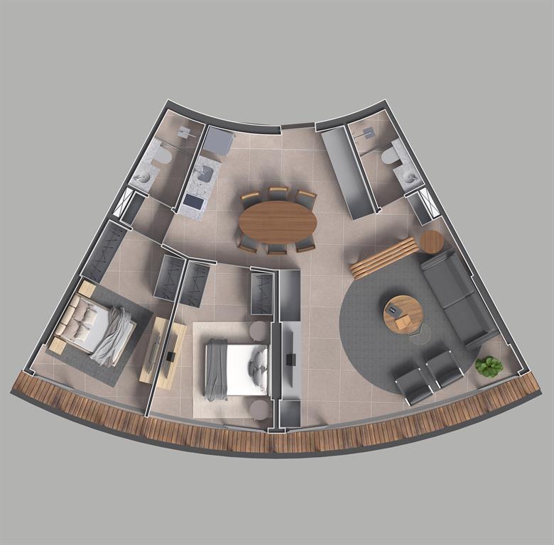 Niemeyer 360 Residences — planta 3