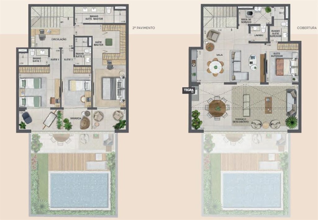 Claris Casa e Clube — planta 2
