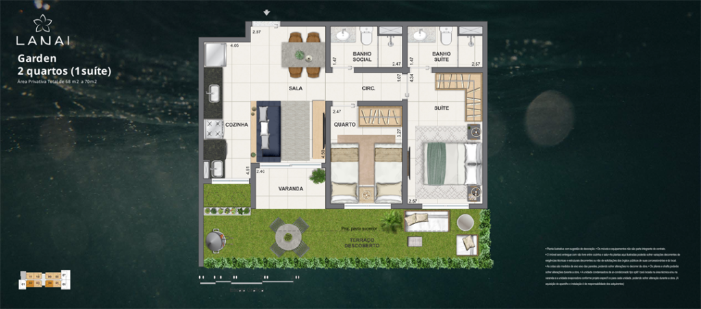 Lanai Pontal Oceanico — planta 10