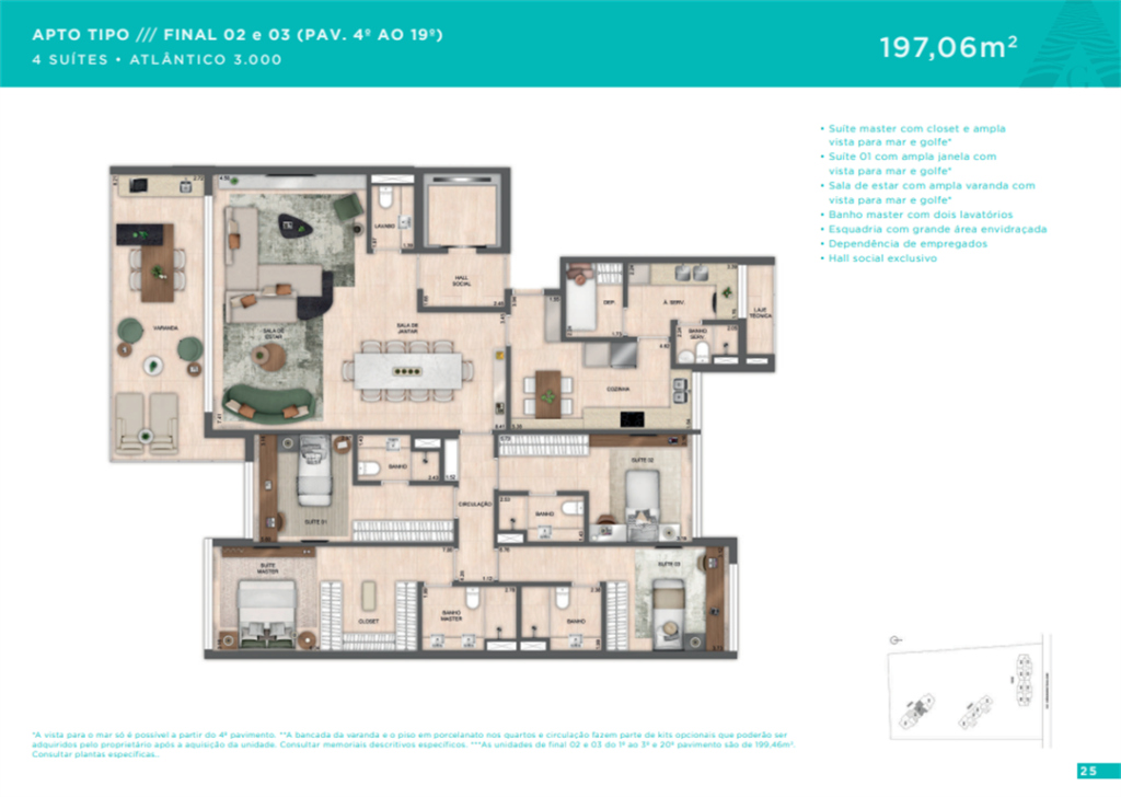 Atlantico Golf Barra — planta 4