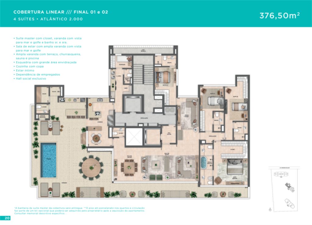 Atlantico Golf Barra — planta 6