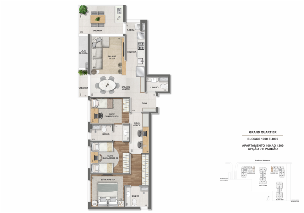 Grand Quartier Residence Rio 2 — planta 7