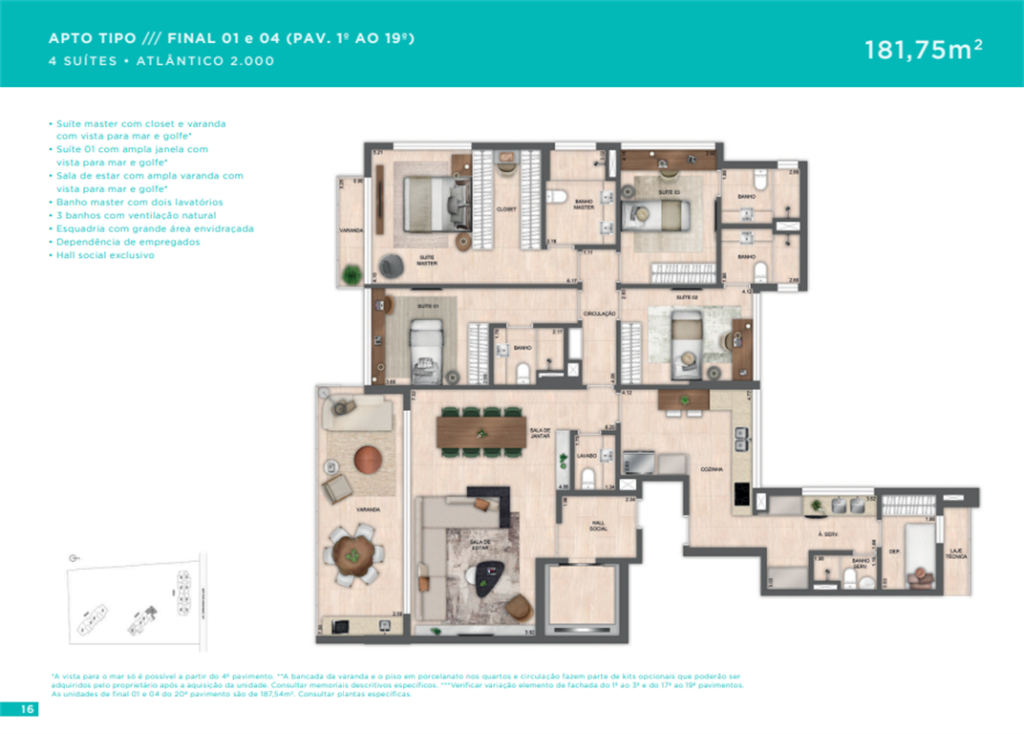 Atlantico Golf Barra — planta 8
