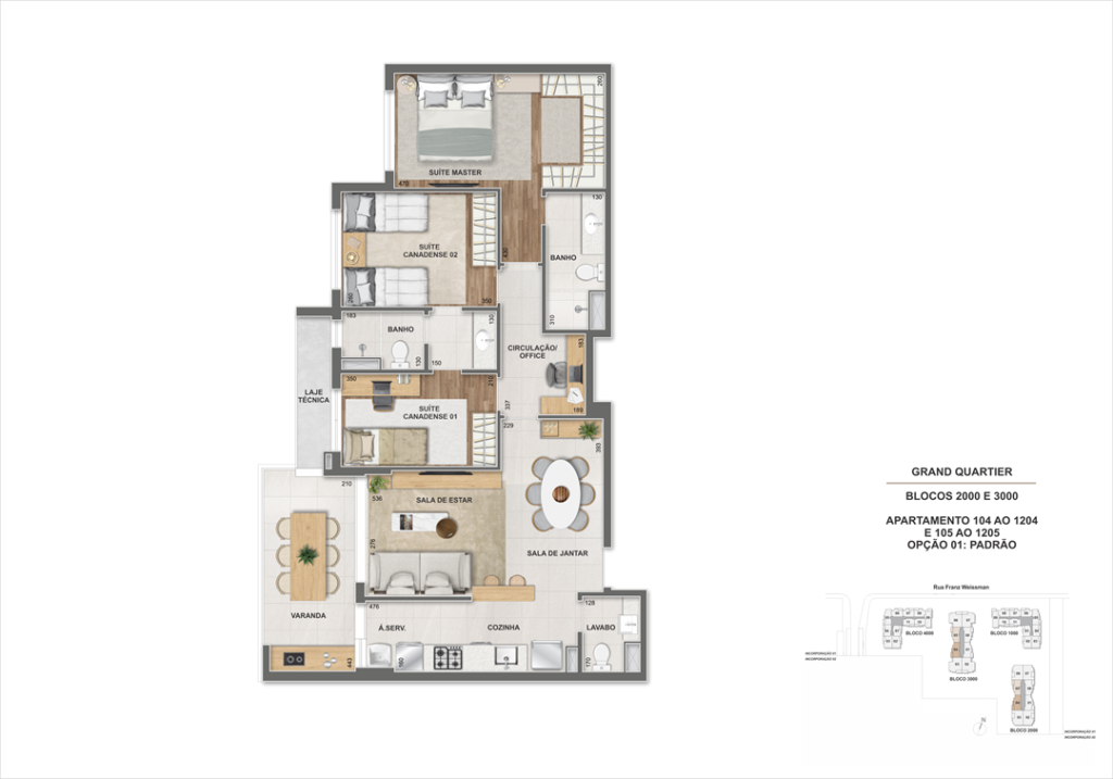 Grand Quartier Residence Rio 2 — planta 8