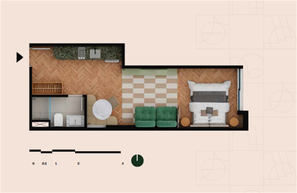 Oriá Residencial Glória — planta 1