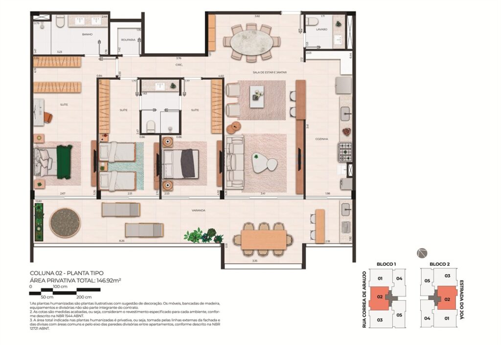 B Unique Barrinha Residence — planta 9