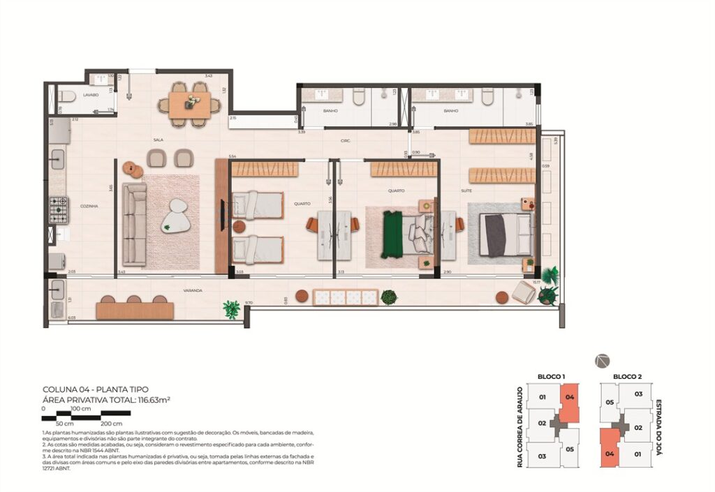 B Unique Barrinha Residence — planta 2