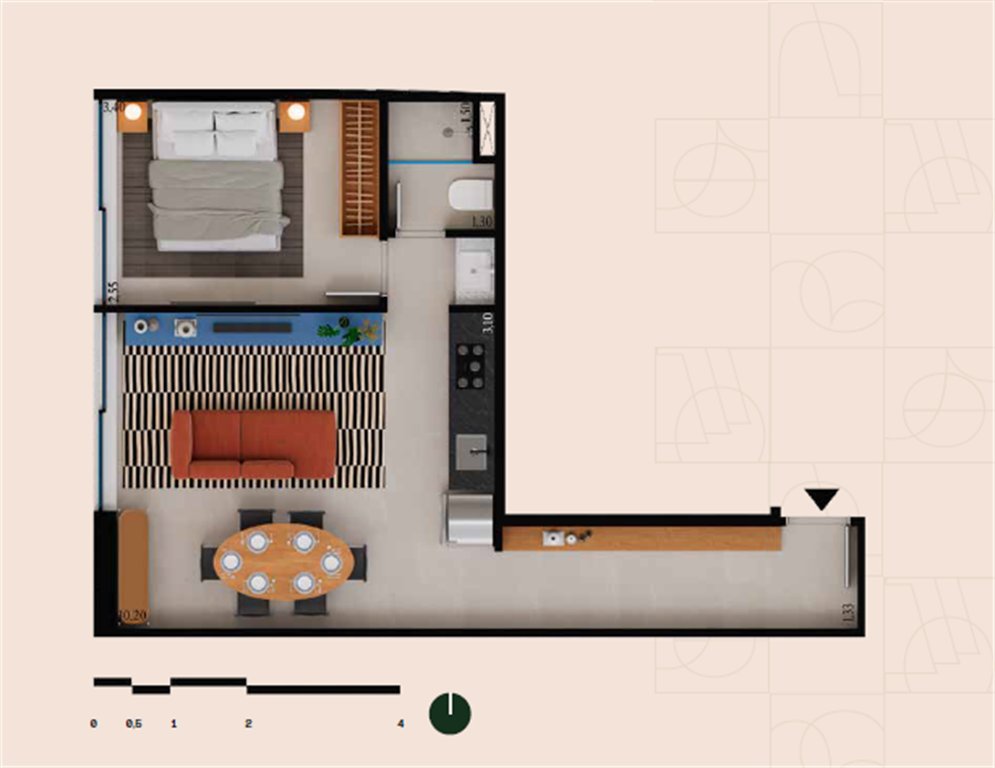 Oriá Residencial Glória — planta 2