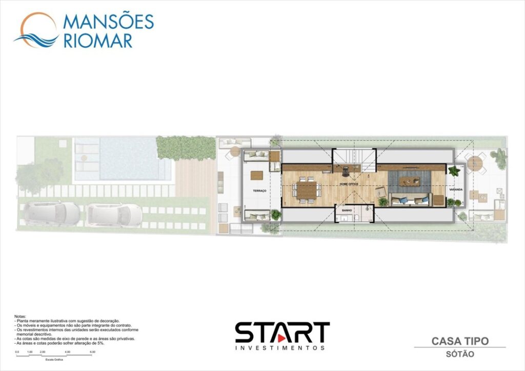 Mansões Rio Mar Barra da Tijuca — planta 1