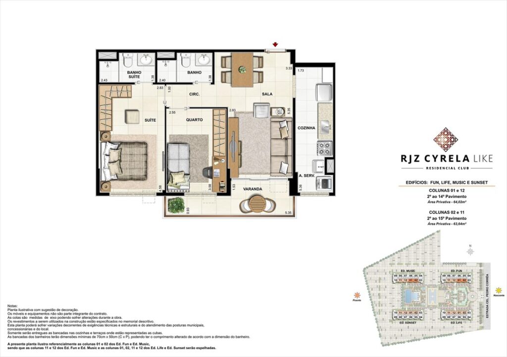Like Residencial — planta 3