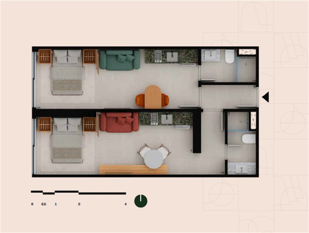 Oriá Residencial Glória — planta 3