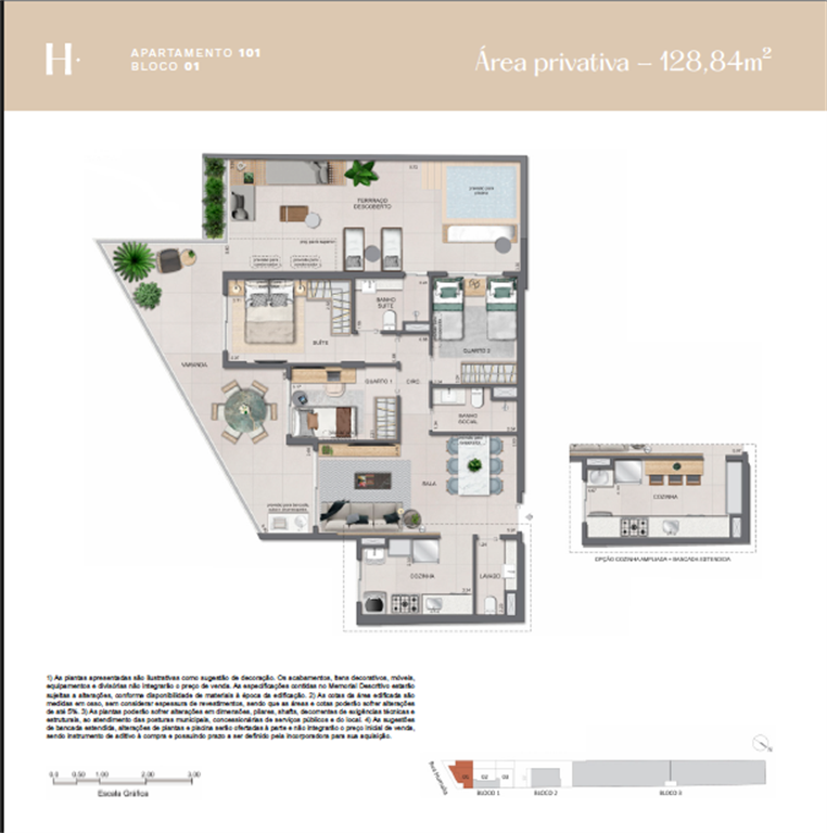 Hum Residencial Humaitá — planta 3