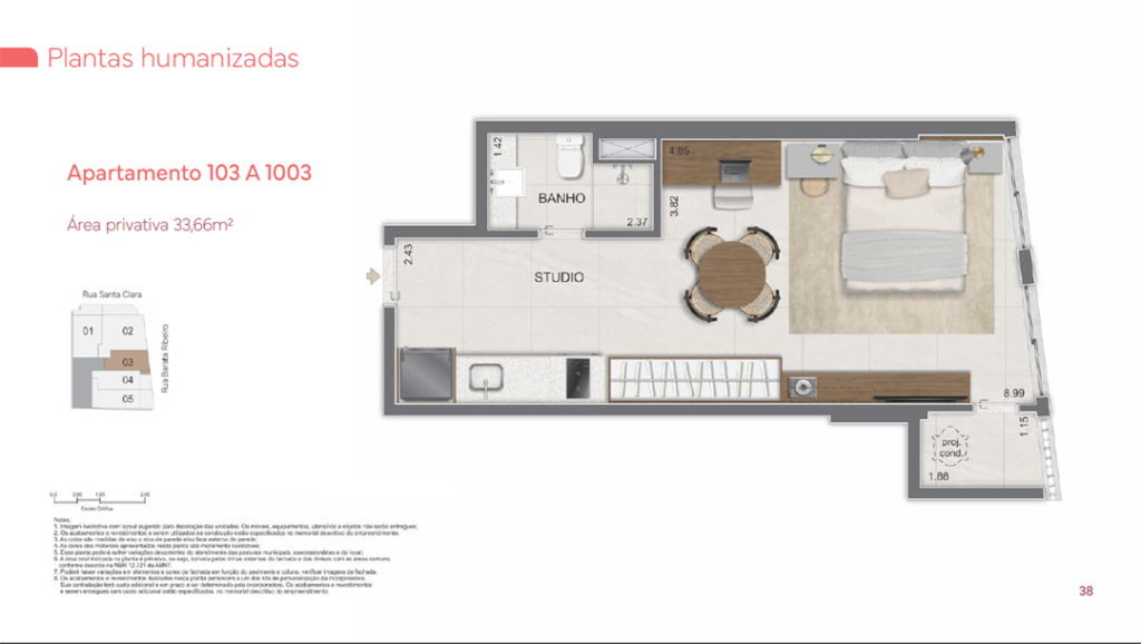 Lis Smart Living Copacabana — planta 3