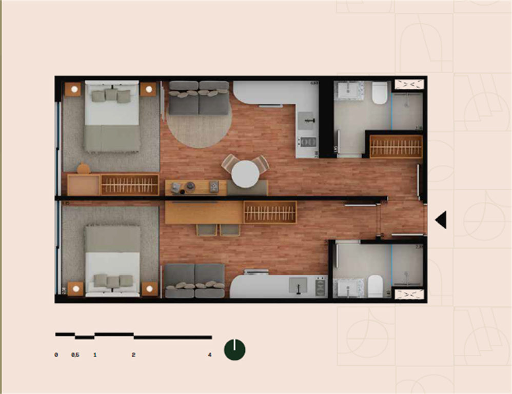 Oriá Residencial Glória — planta 4