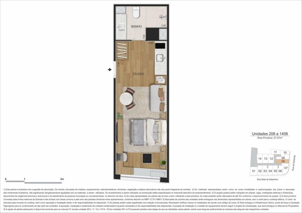 Sete Full Week Studios — planta 4