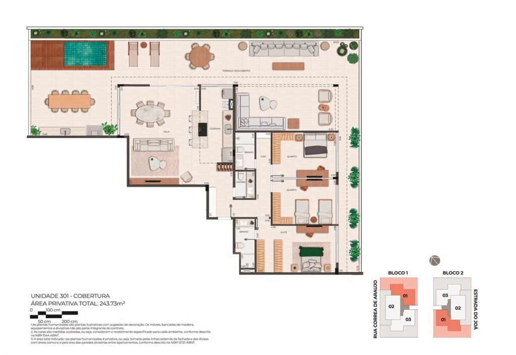 B Unique Barrinha Residence — planta 4