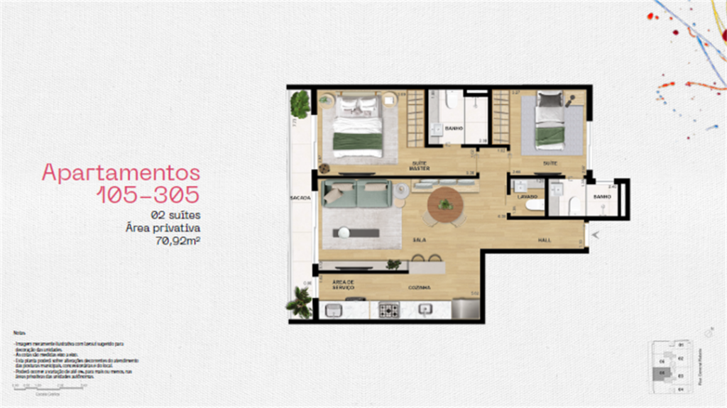 Cora Gávea — planta 5