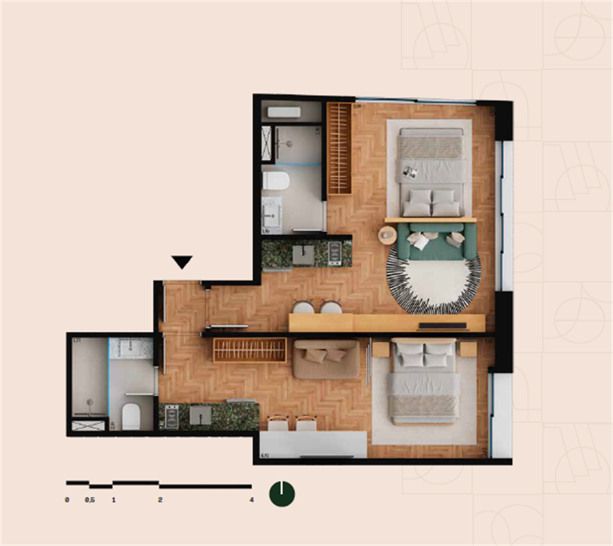 Oriá Residencial Glória — planta 5