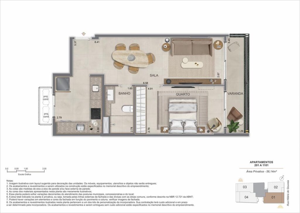 Nook Copacabana — planta 1