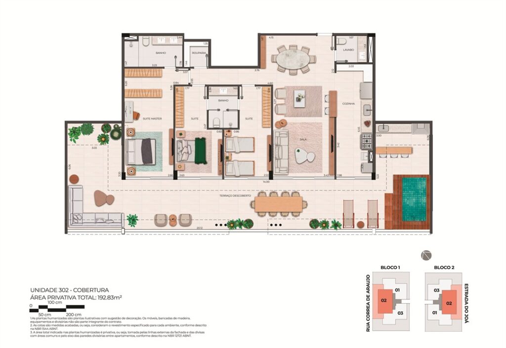 B Unique Barrinha Residence — planta 5