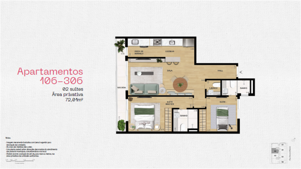 Cora Gávea — planta 6