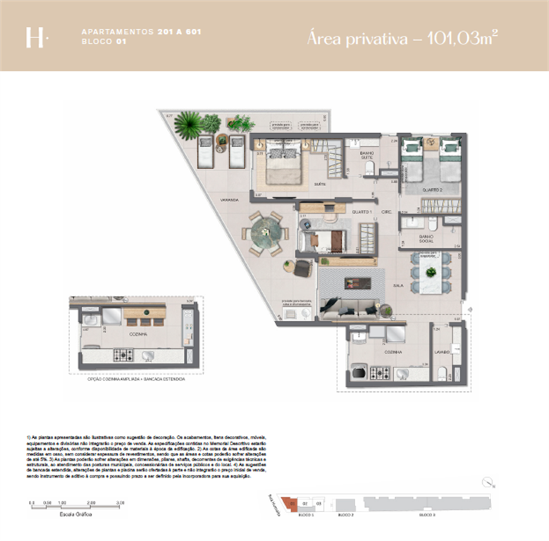 Hum Residencial Humaitá — planta 6
