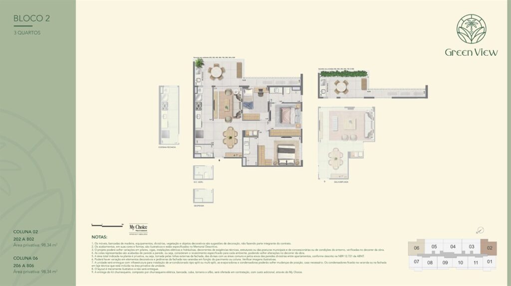 Green View Extra Barra — planta 6