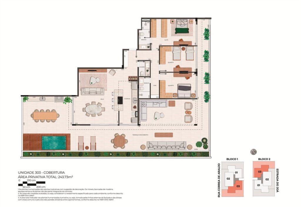 B Unique Barrinha Residence — planta 6