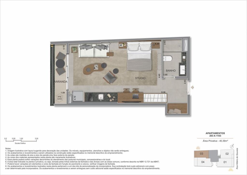 Nook Copacabana — planta 5