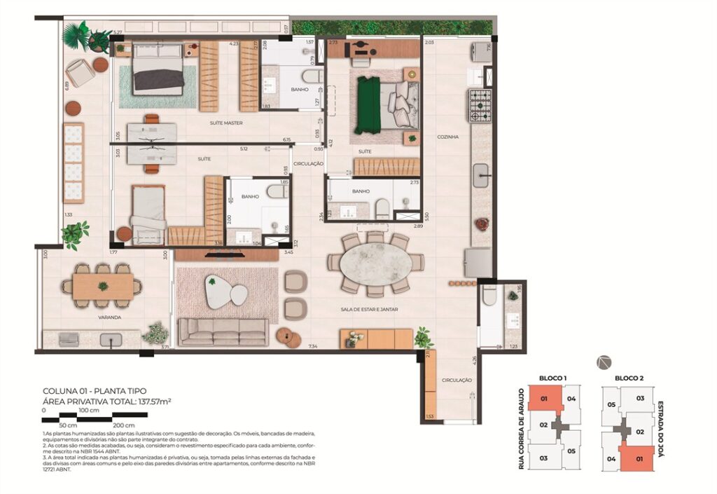 B Unique Barrinha Residence — planta 7