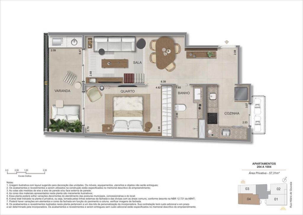 Nook Copacabana — planta 8