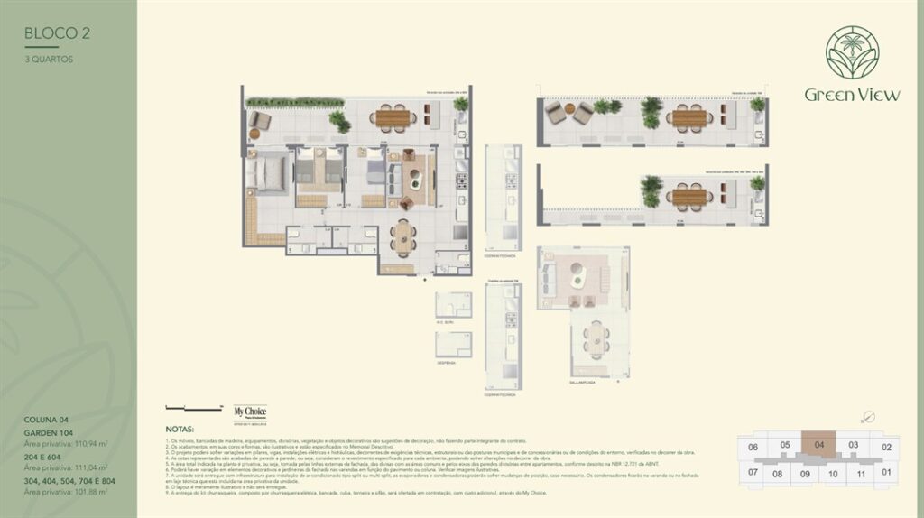 Green View Extra Barra — planta 8